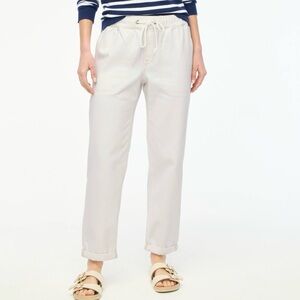 J. Crew Linen Blend Wide Leg Pants White Size 0